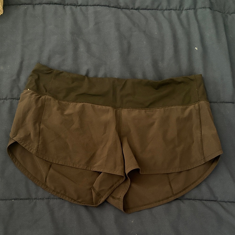 lululemon athletica Black Speed Athletic Shorts